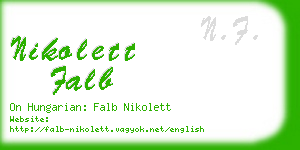 nikolett falb business card